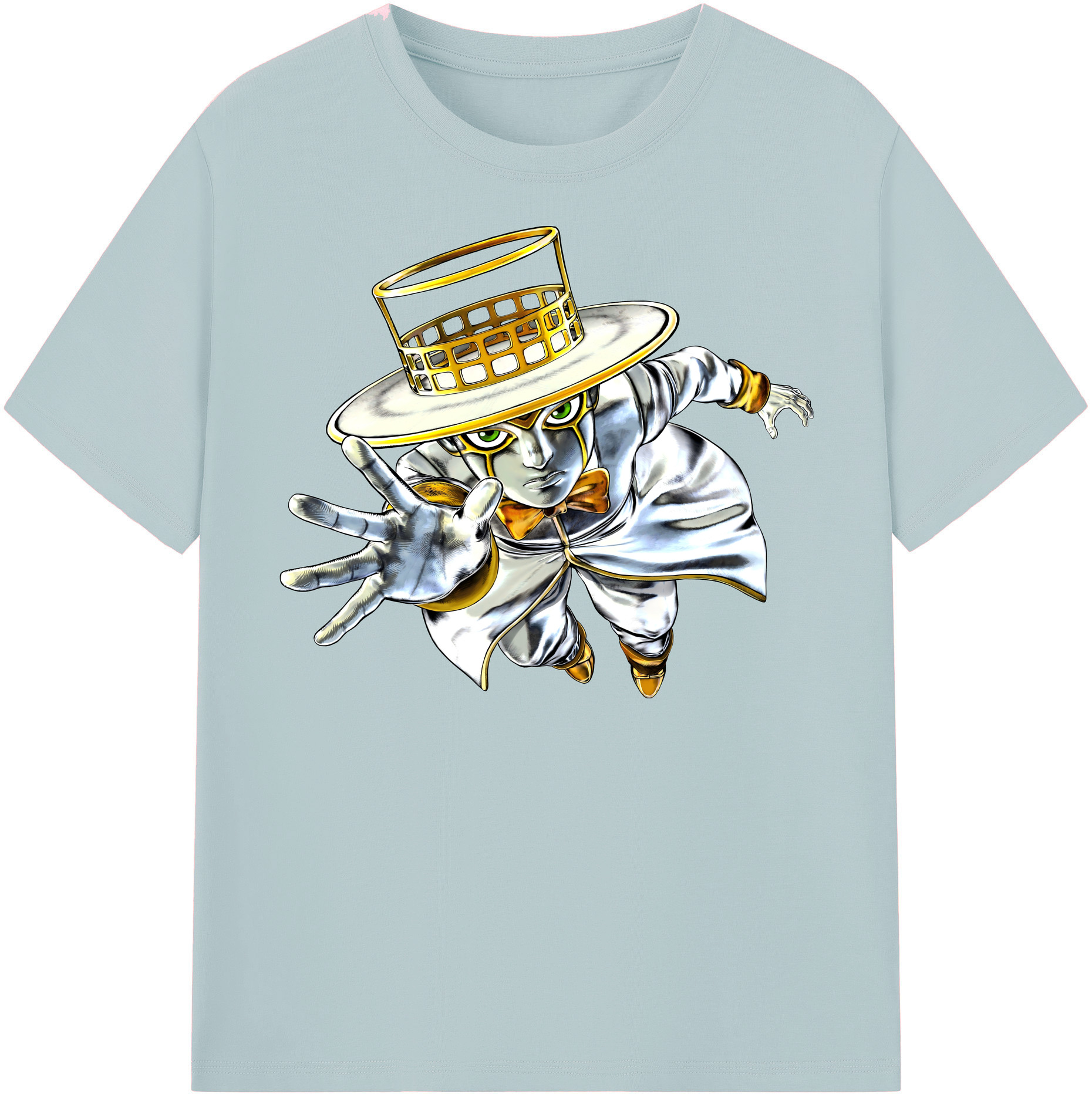 （画像用） ジョジョの奇妙な冒険 岸辺 露伴（きしべ ろはん） JoJo's Bizarre Adventure Rohan Kishibe 綿100％半袖Tシャツ（フロントプリント）